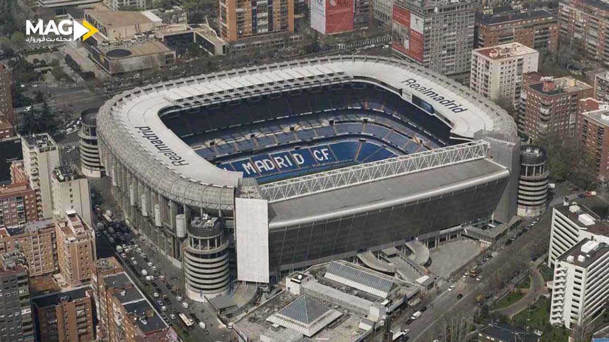 ورزشگاه برنابئو؛ نماد تاریخ و مدرنیته مادرید نمای ورزشگاه برنابئو پیش از بازسازی ۲۰۲۰