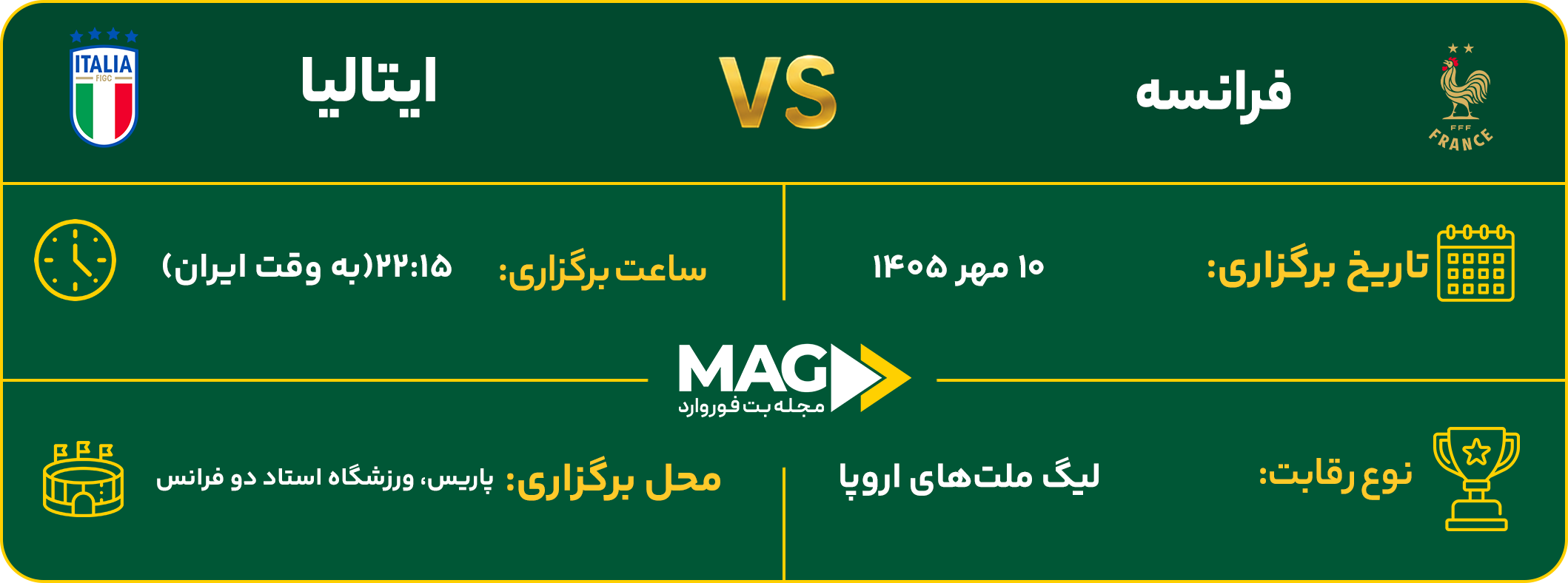 فرانسه – ایتالیا فرانسه – ایتالیا