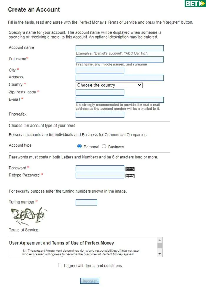 آموزش ساخت حساب پرفکت مانی ثبت نام پرفکت مانی