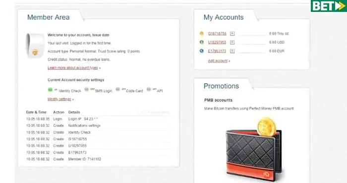 آموزش ساخت حساب پرفکت مانی پرفکت مانی