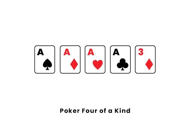 فور آف کایند در پوکر Poker Four of a kind