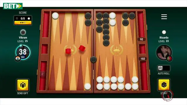 دانلود بازی تخته نرد فارسی (Backgammon) محیط بازی تخته نرد