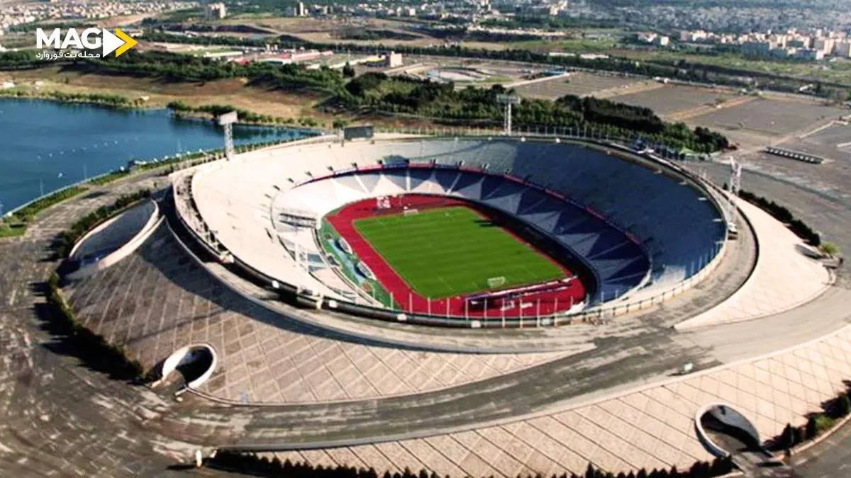 استادیوم های ایران ورزشگاه آزادی از بالا