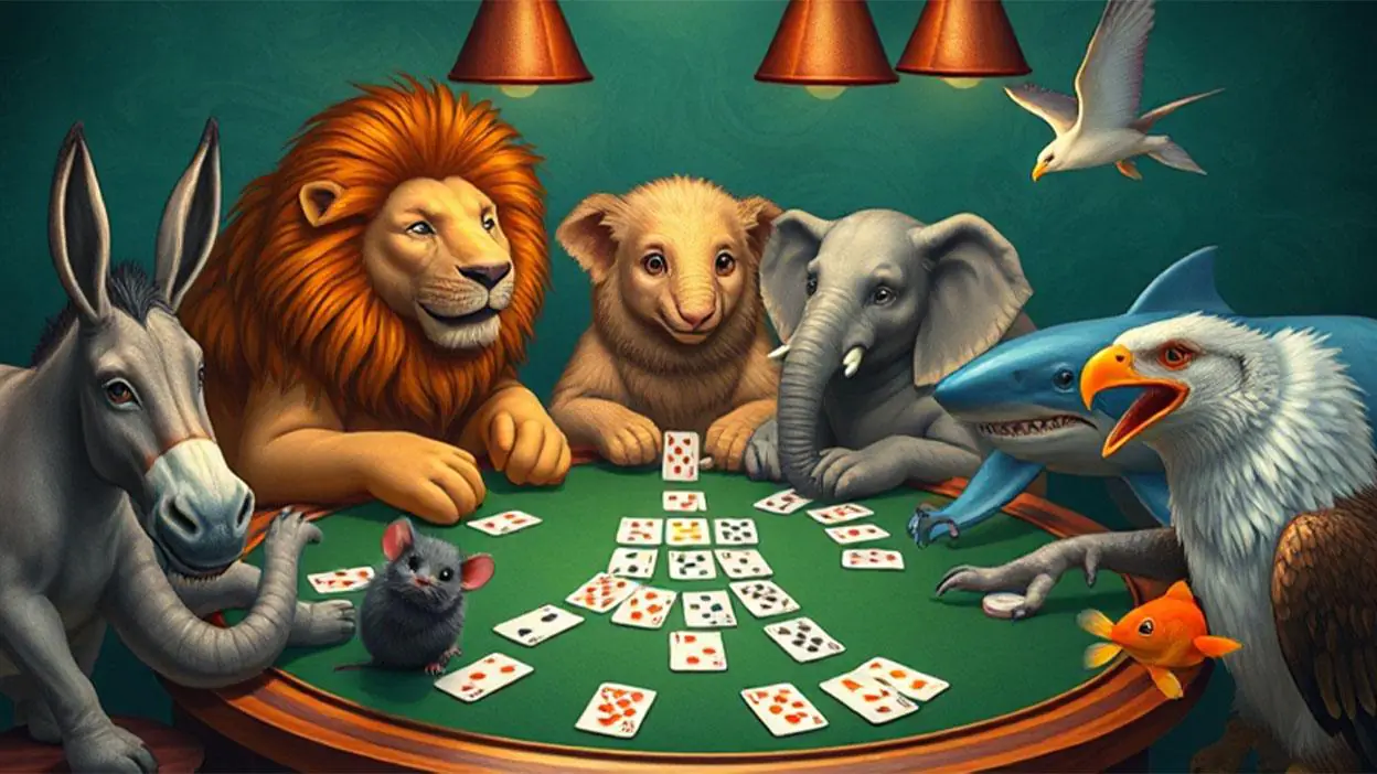 حیوانات در بازی پوکر حیوانات در بازی پوکر