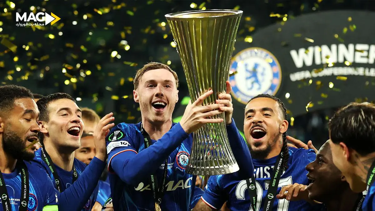 قهرمان لیگ کنفرانس اروپا – چلسی تمام جامهای اروپا را امضا کرد چلسی کول پالمر