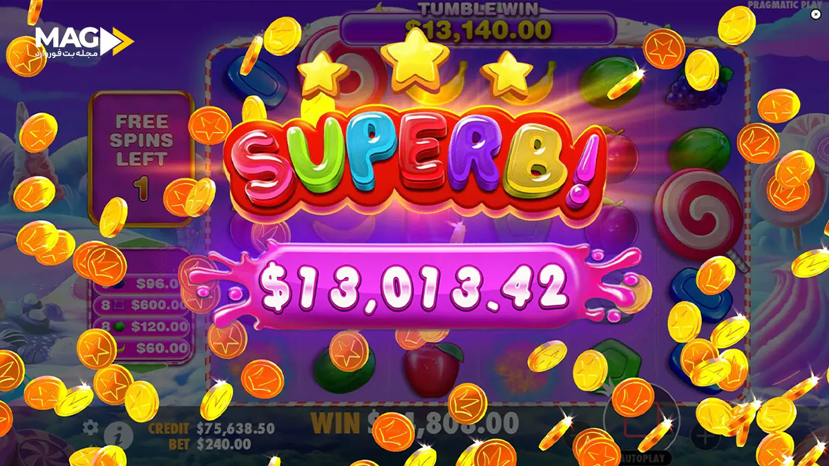 جوایز بازی Sweet Bonanza 1000 جوایز بازی Sweet Bonanza 1000