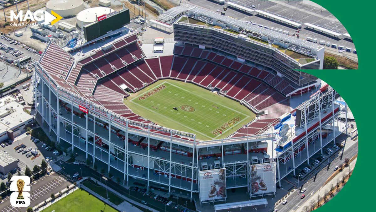 ورزشگاه لیوایز (Levi's Stadium) که میزبان جام جهانی ۲۰۲۶ است چه ویژگیهایی دارد؟ ورزشگاه لیوایز (Levi's Stadium) که میزبان جام جهانی ۲۰۲۶ است چه ویژگیهایی دارد؟