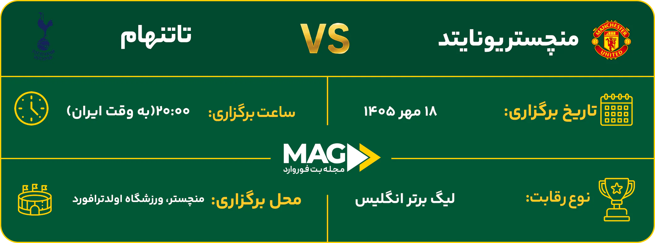 منچستر یونایتد – تاتنهام منچستر یونایتد – تاتنهام